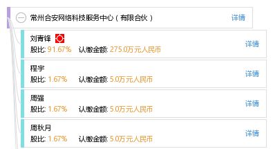 常州合安網絡科技服務中心 有限合伙模式下的專業技術服務